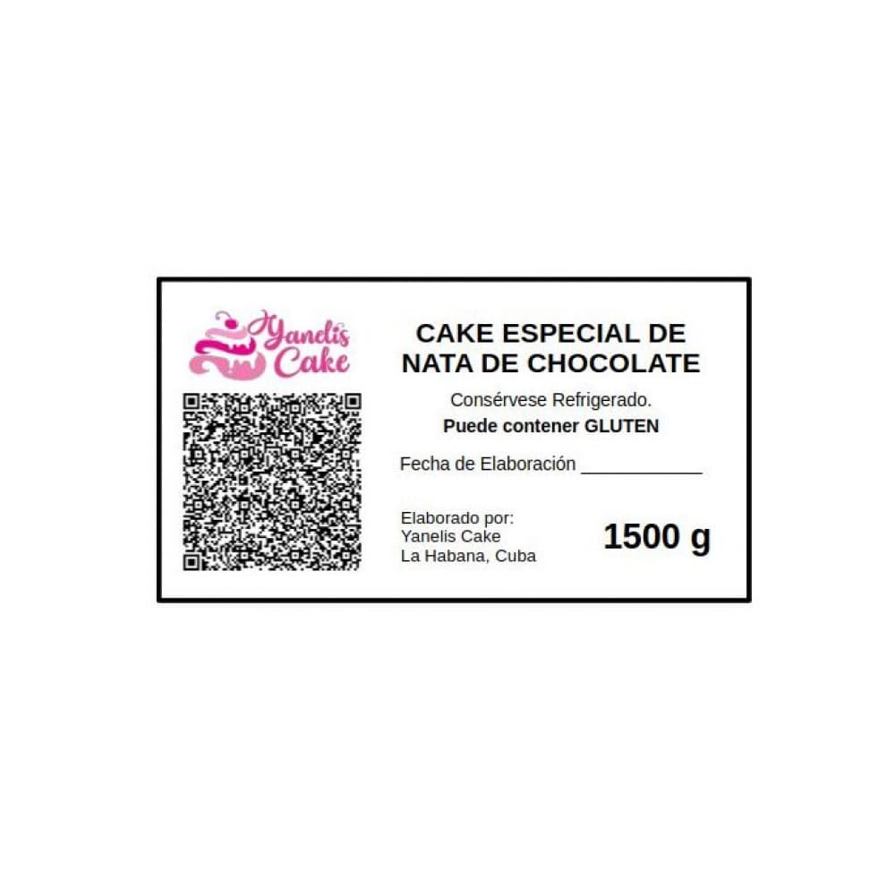 Cake Especial de Nata de Chocolate Yanelis Cake (10 comensales) - Miniatura 4