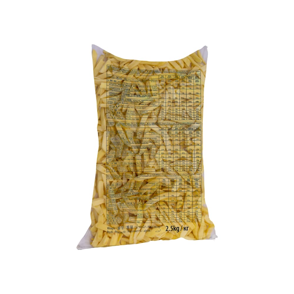 Papas pre-fritas congeladas Potato King (2.5 kg / 5.5 lb) - Imagen 1