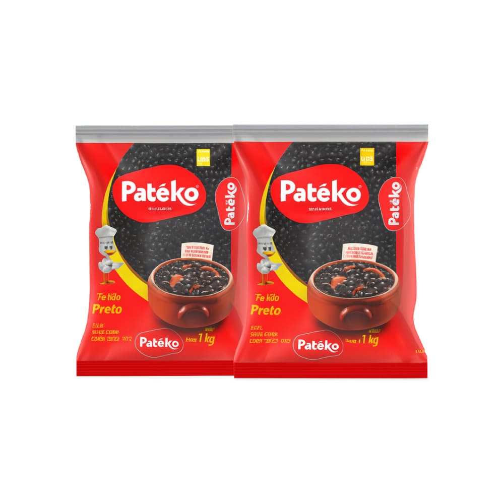 Frijoles negros Patéko (2 x 1 kg) - Miniatura 1