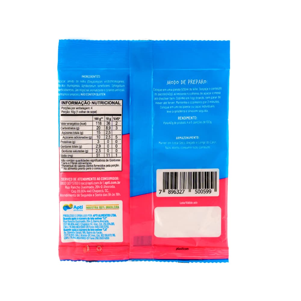 Natilla sabor fresa Apti (40 g / 1.41 oz) - Miniatura 2