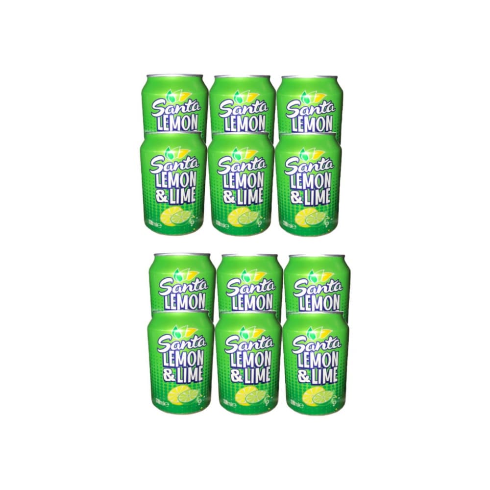 Refresco gaseado de limón y lima Santa (12 x 330 ml) - Miniatura 1