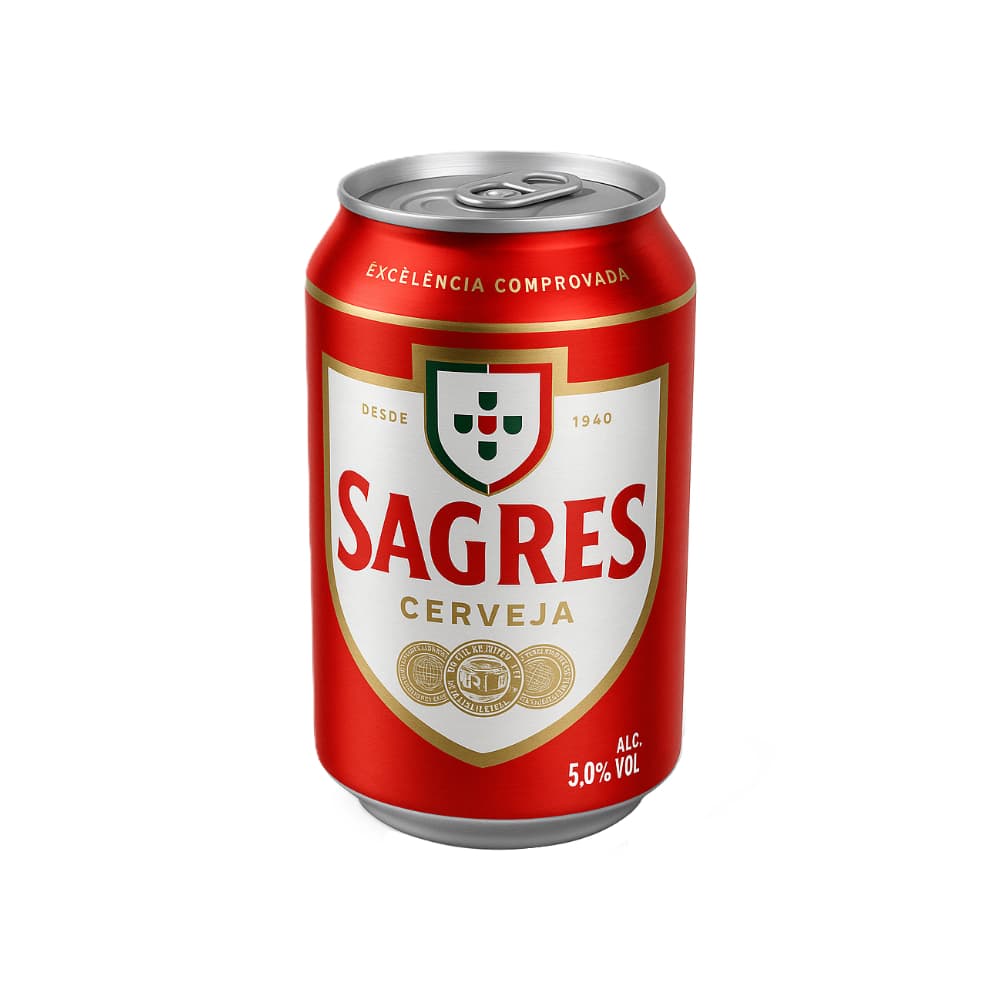 Caja de cerveza importada Sagres (24 x 330 ml) - Miniatura 3