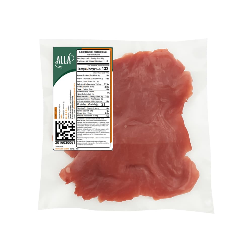 Bistec de cerdo ALLÁ (907 g / 2 lb) - Miniatura 2