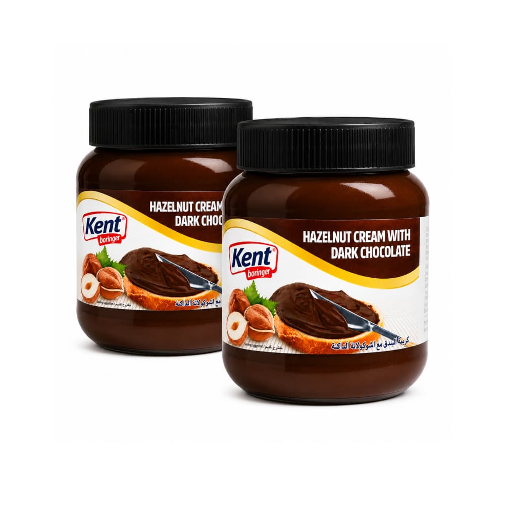 Crema de avellana con chocolate negro Kent Boringer (2 x 350 g / 12.3 oz) - Miniatura 1