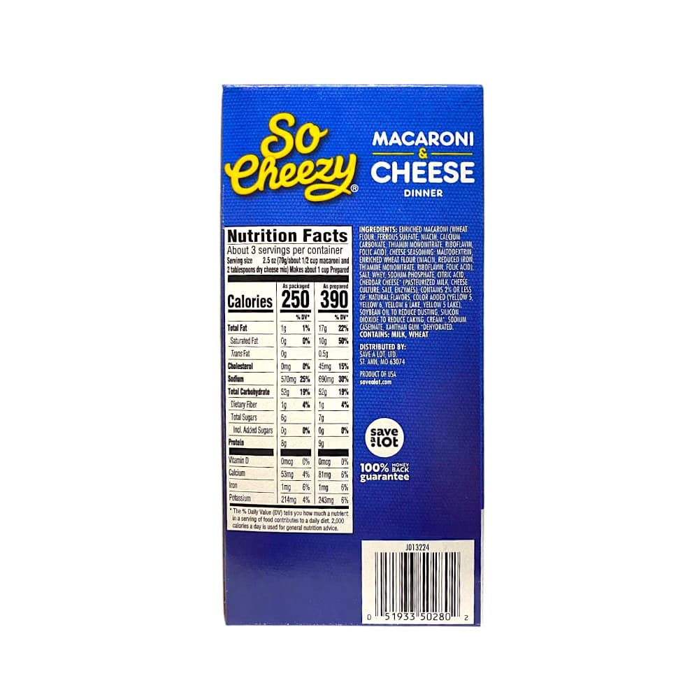 Macarrones con queso So Cheezy (206 g / 7.25 oz) - Miniatura 2