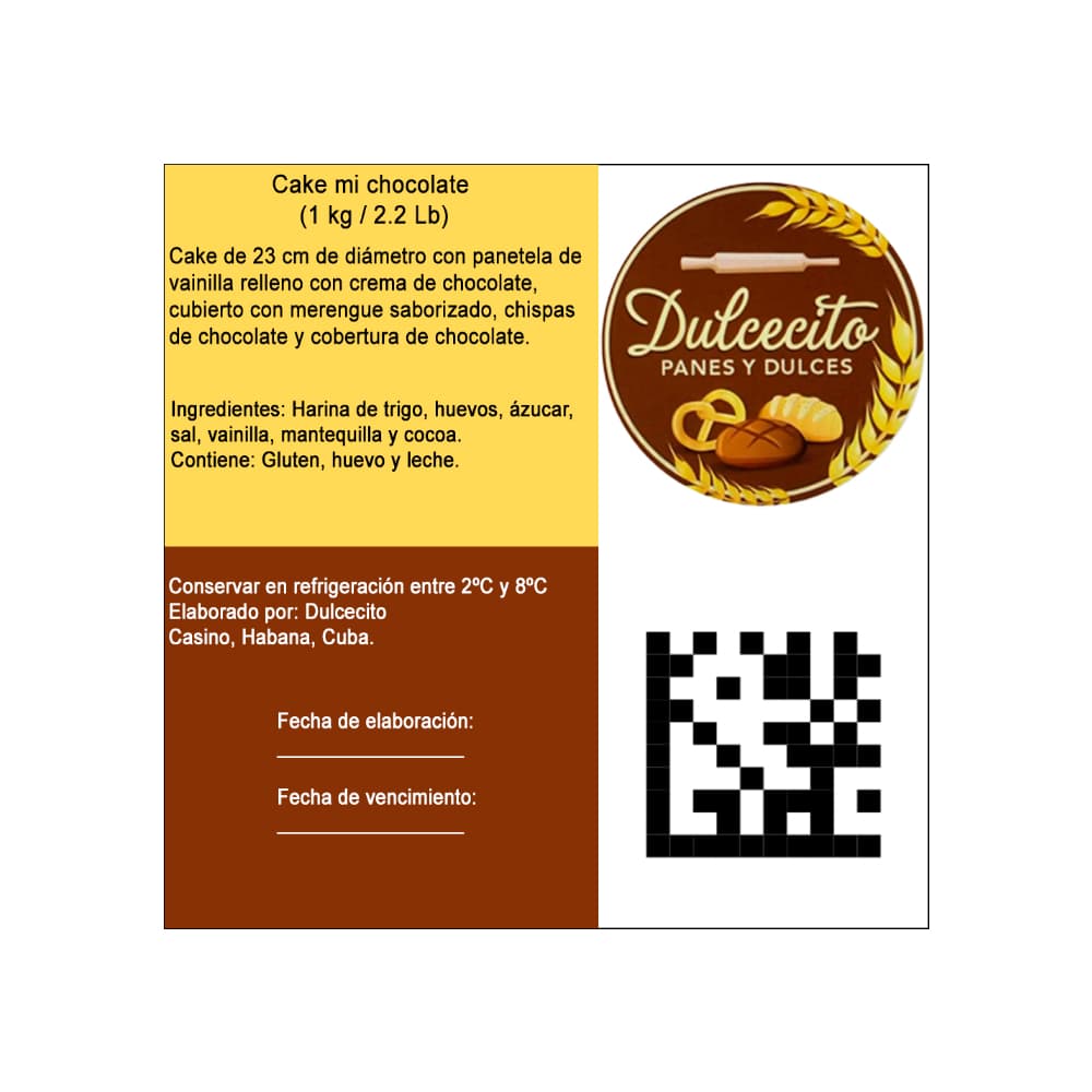 Cake mi chocolate Dulcecito (15 personas) - Miniatura 3