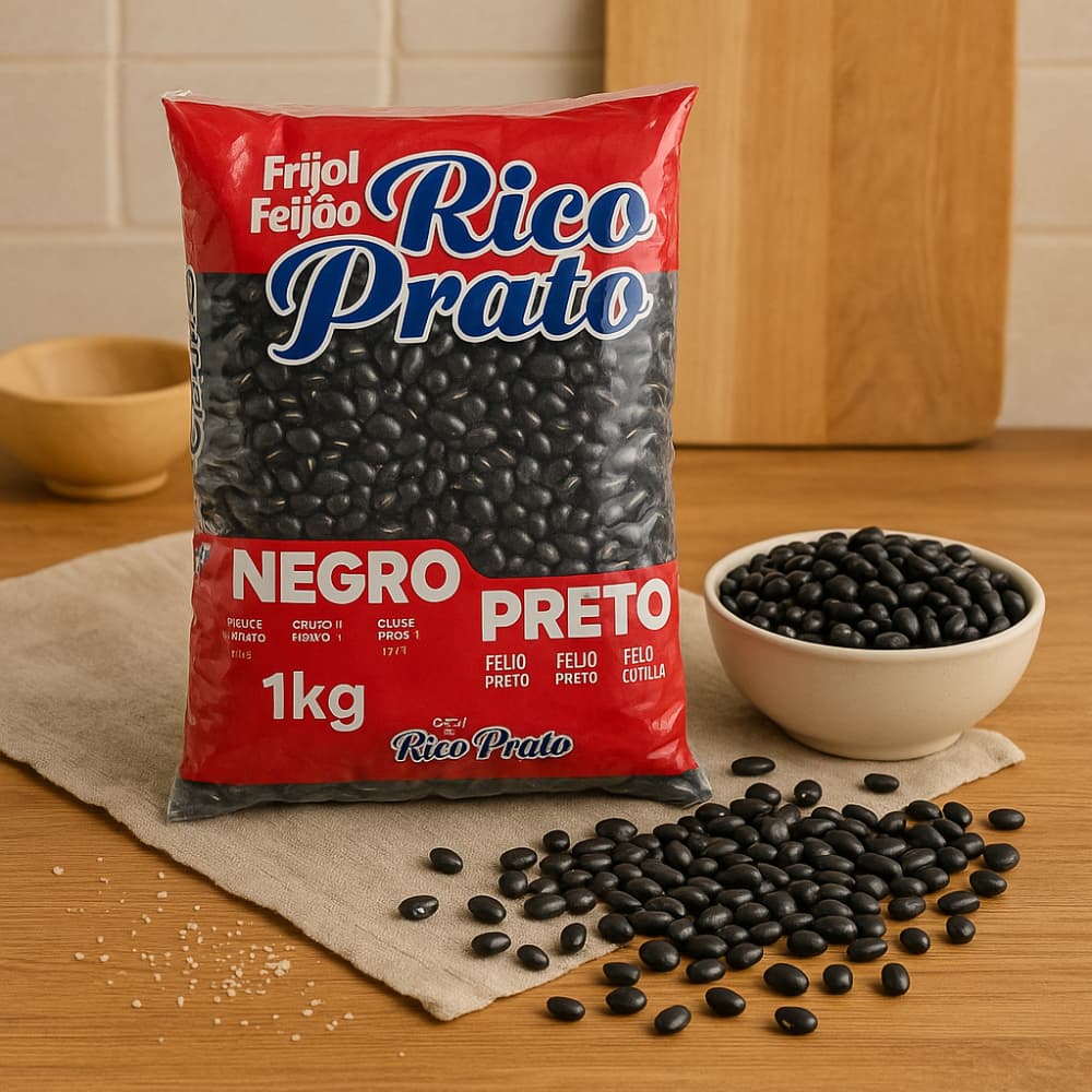 Frijol negro Rico Prato (1 kg / 2.2 lb) - Miniatura 4