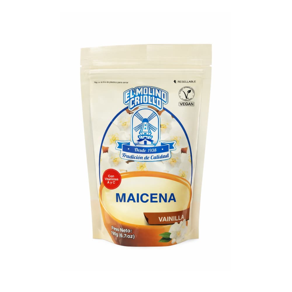 Maicena sabor a vainilla El Molino Criollo (190 g / 6.70 oz) - Miniatura 1