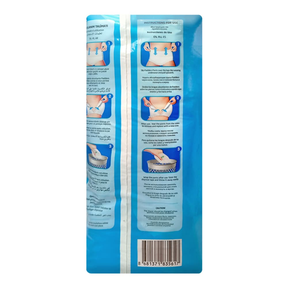 Pañales desechables para adulto talla L Adult Pants Paddlers (30 U) - Miniatura 4