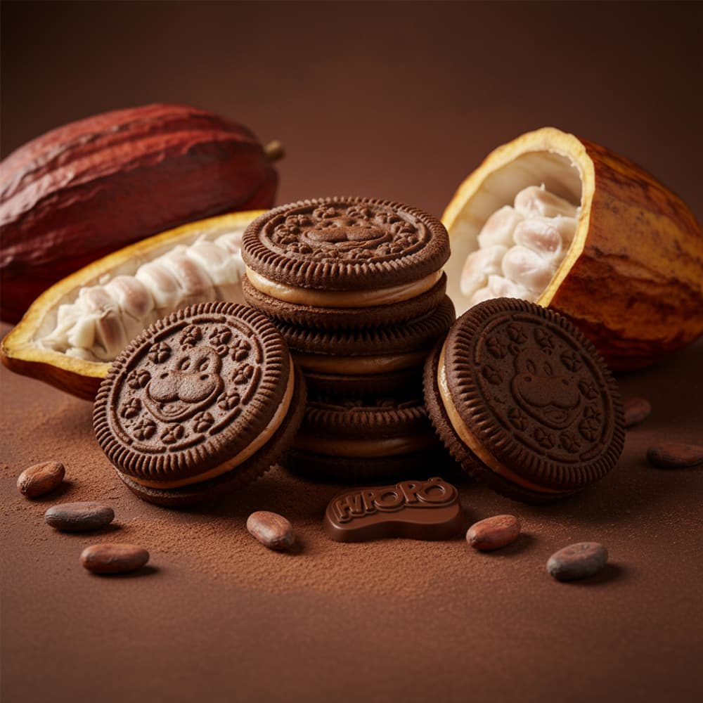 Galletas rellenas sabor chocolate Hipopó (12 x 80 g / 2.82 oz) - Miniatura 3