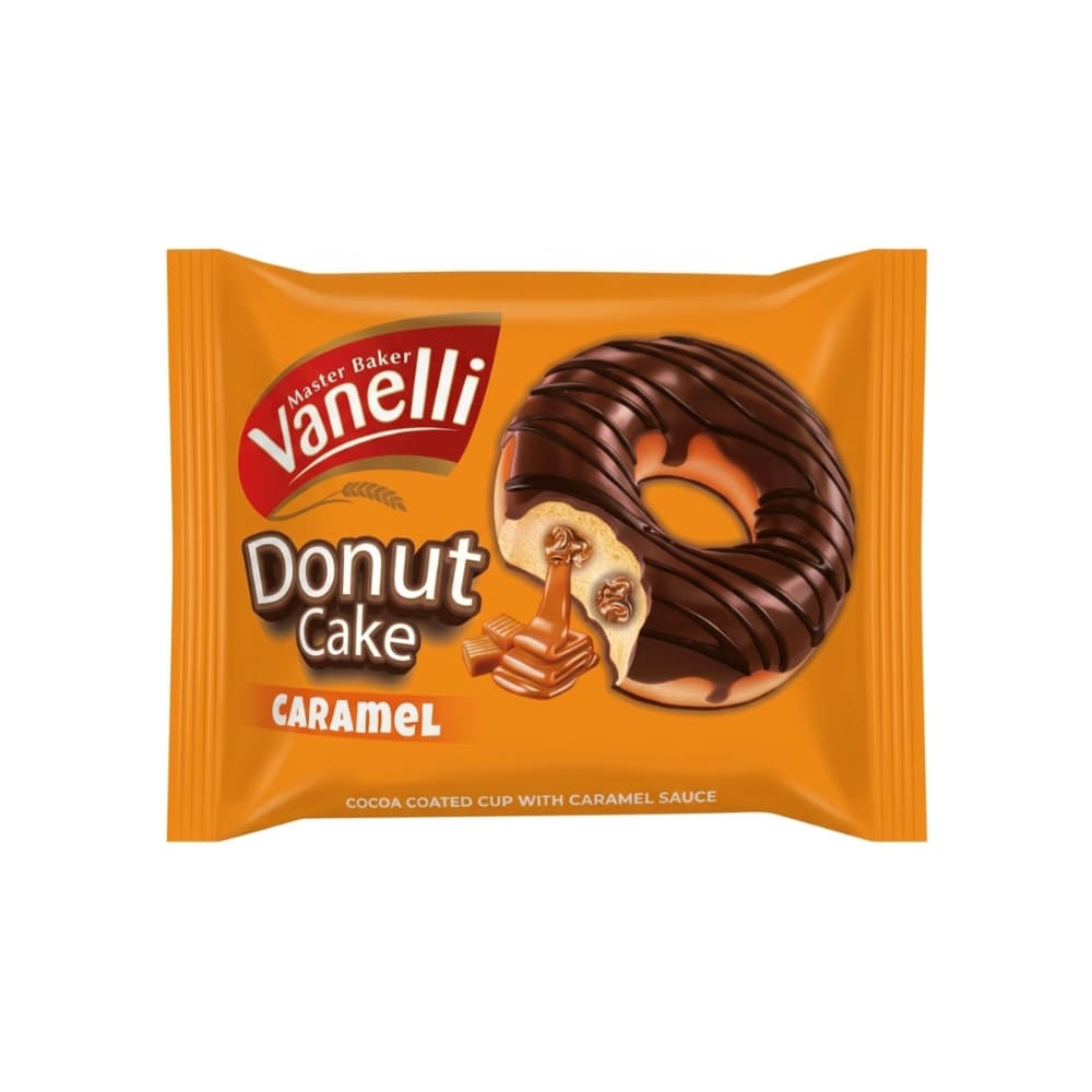 Donut Cake relleno de crema de caramelo Vanelli (35 g / 1.23 oz) - Miniatura 1