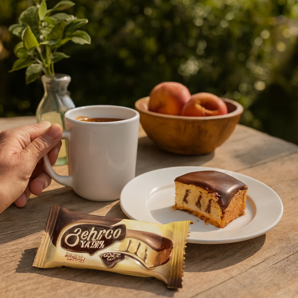 Pastel relleno con salsa de cacao cubierto de chocolate con leche Schoco Cake Ani (6 x 40 g / 1.41 oz) - Miniatura 4