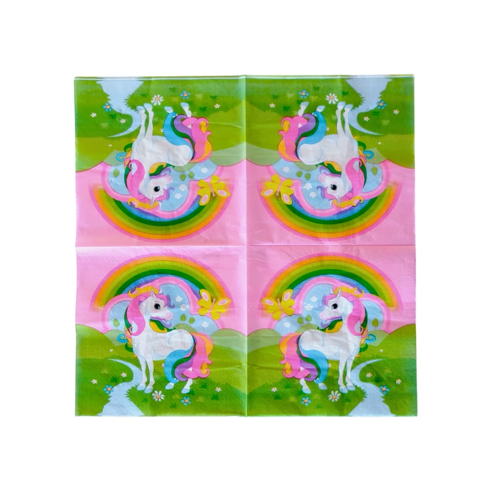Servilleta para fiesta unicornio Tiara (20 U) - Miniatura 4