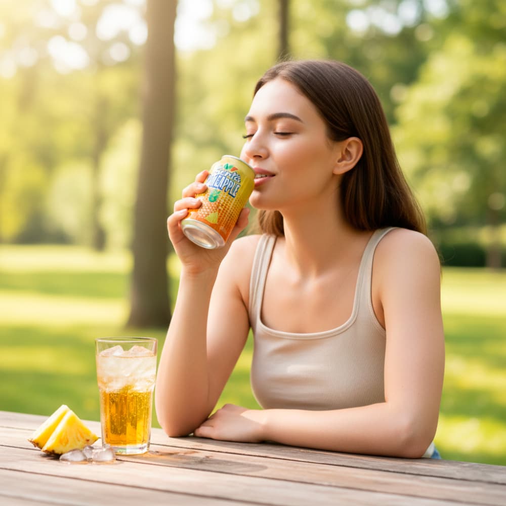 Refresco gaseado de piña Santa (330 ml) - Miniatura 4