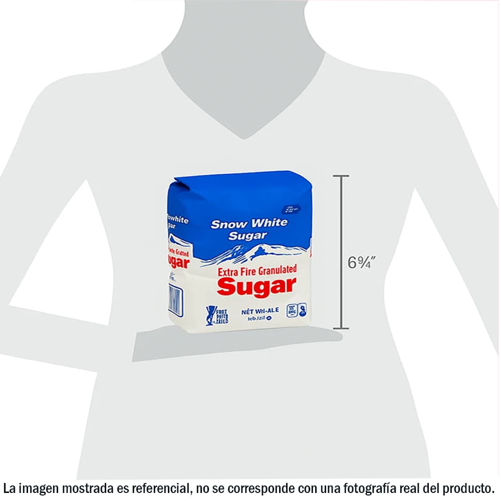 Azúcar blanca granulada extra fina Snow White Sugar (1.81 kg / 4 lb ) - Miniatura 4