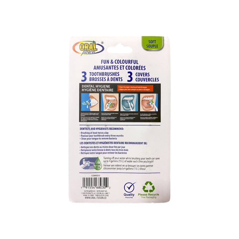 Cepillos de dientes para niños Oral Fusion (3 U) - Miniatura 4