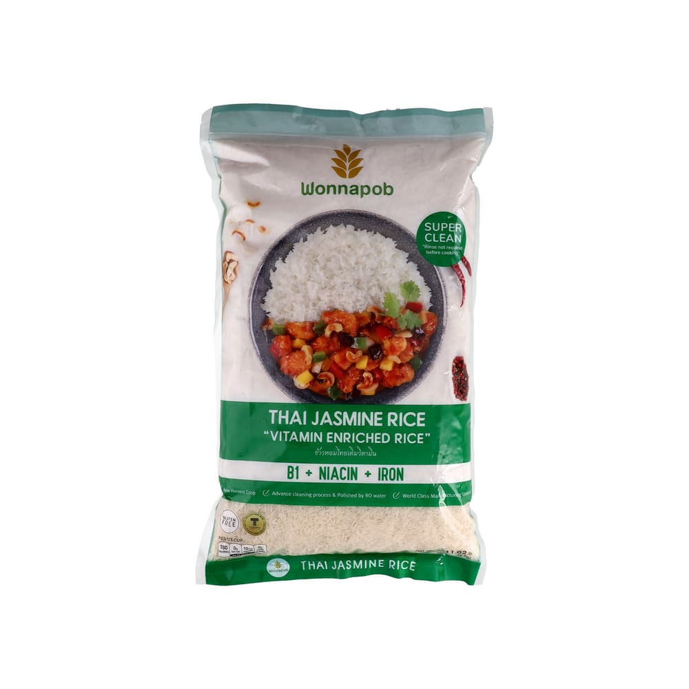 Arroz tailandés jazmine rice Wonnapob (5 kg / 11.02 lb) - Imagen 1