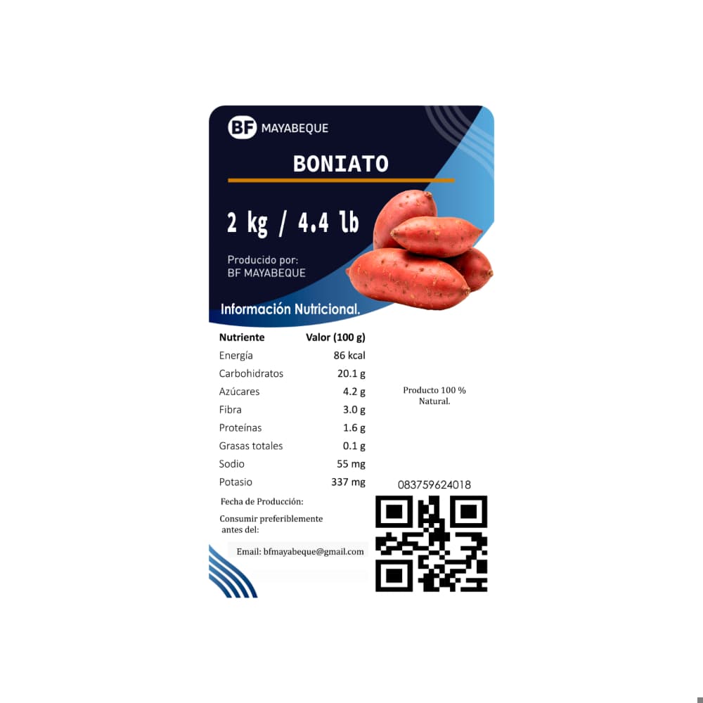 Boniato BF Mayabeque (2 kg / 4.4 lb) - Miniatura 3