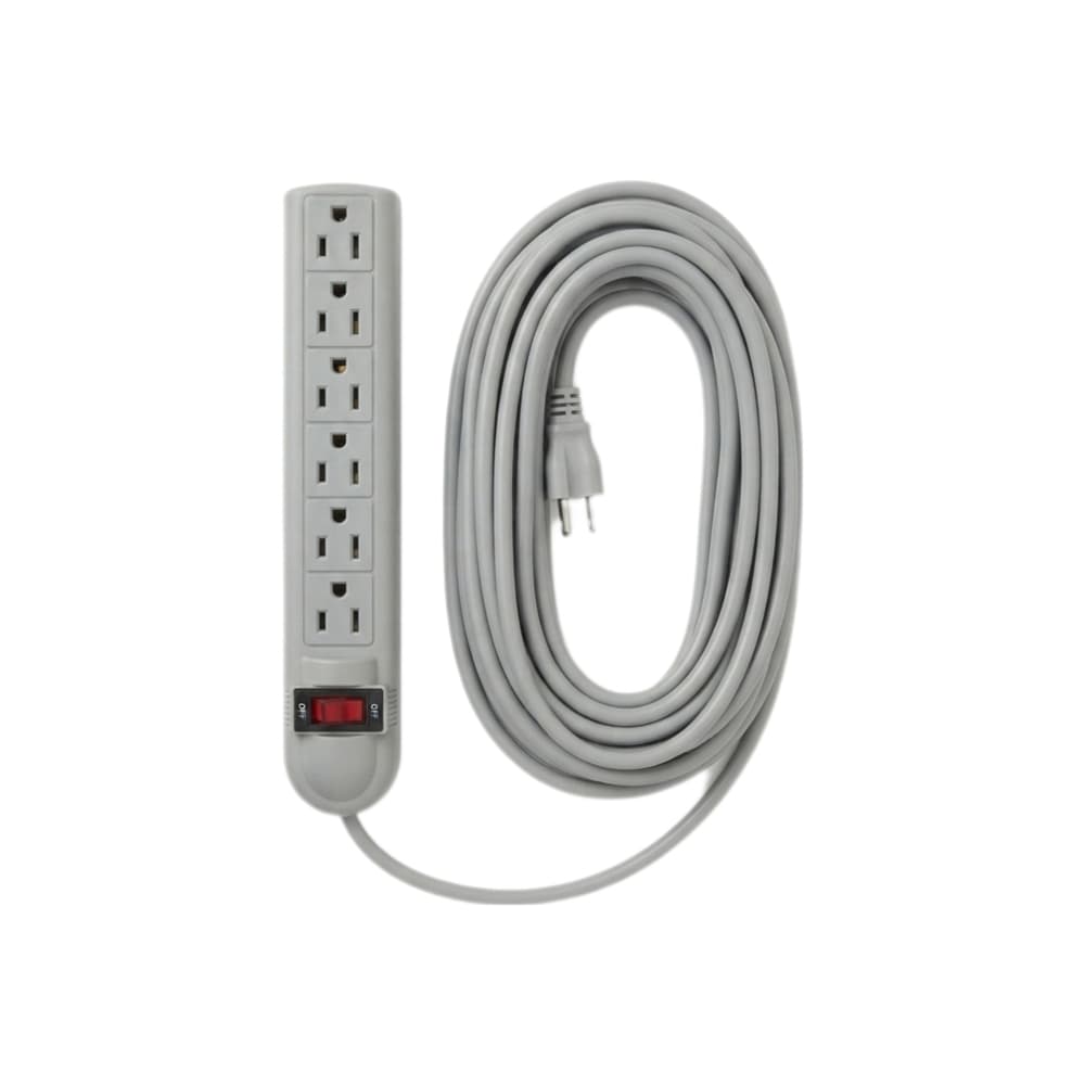 Regleta de 6 tomas con extensión eléctrica de 8 metros XL Soluciones - Miniatura 1