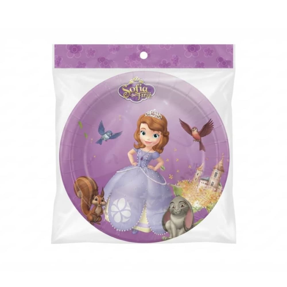 Juego de platos desechables con temática de la princesa Sofía Gutza (10 U) - Miniatura 2