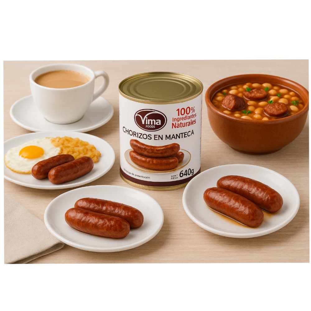 Chorizos en manteca Vima Foods (640 g / 1.41 lb) - Miniatura 2