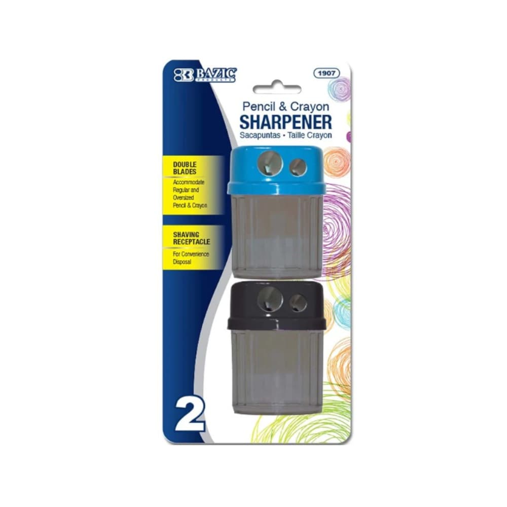 Sacapuntas de doble cuchilla (2 U) - Imagen 1