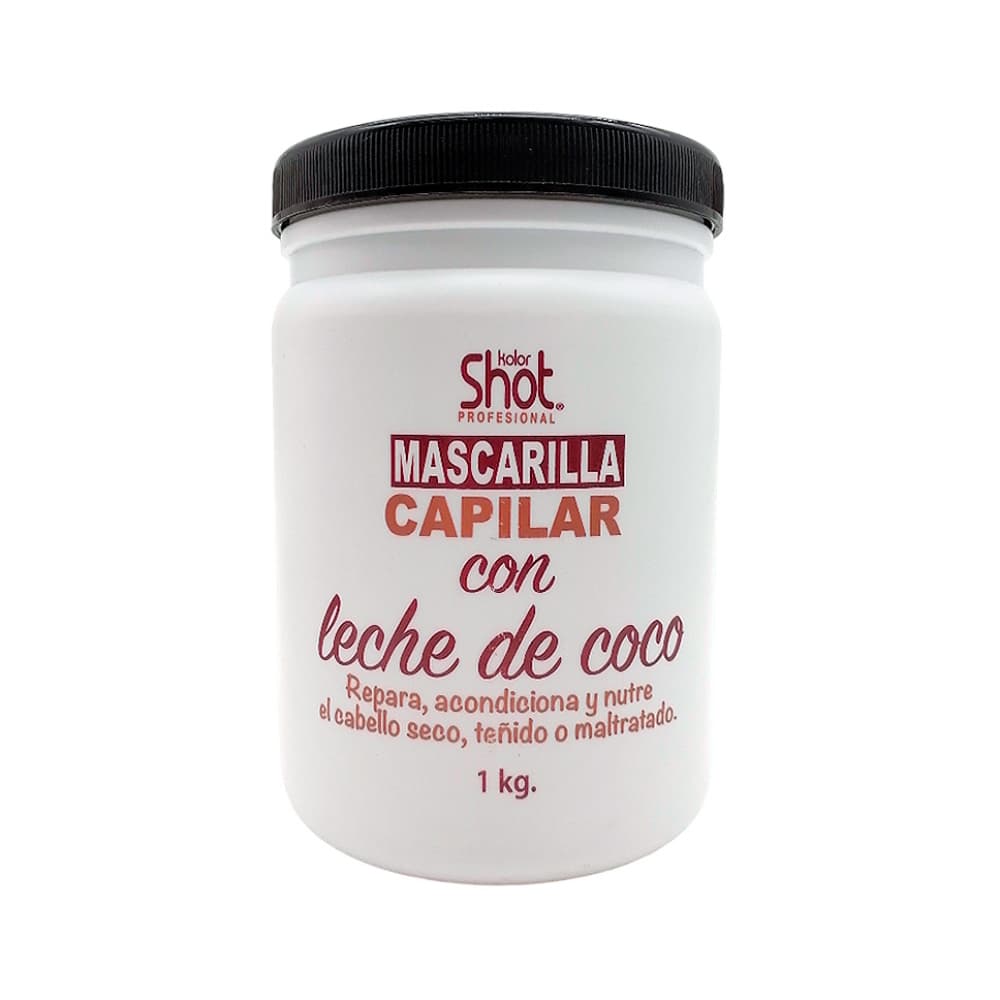 Mascarilla capilar con leche de coco Kolor Shot (1 kg / 2.2 lb) - Imagen 1