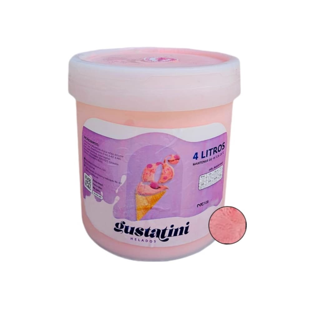 Helado sabor fresa Gustatini (4 L) - Imagen 1