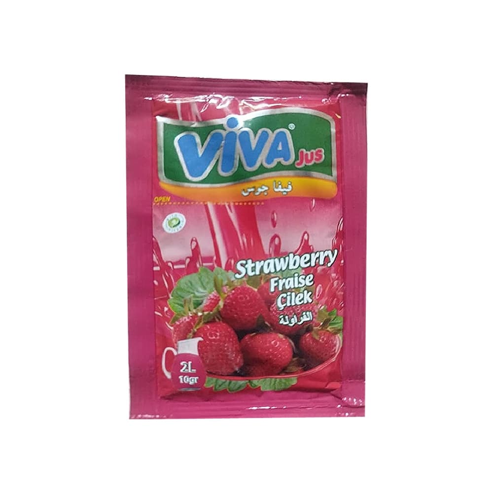 Refresco instantáneo sabor fresa Viva Jus (10 g) - Imagen 1