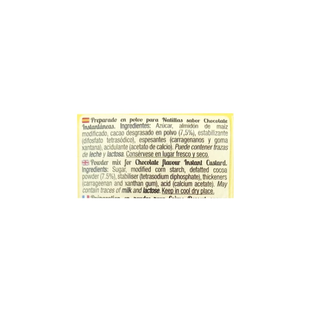 Natillas sabor chocolate Calnort (130 g / 4.59 oz) - Miniatura 2