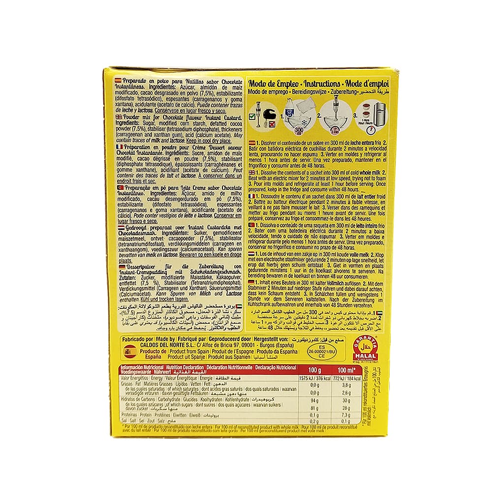 Natillas sabor chocolate Calnort (130 g / 4.59 oz) - Miniatura 4