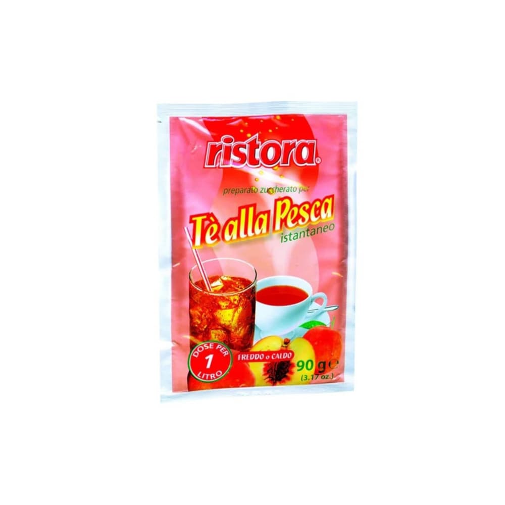 Té instantáneo sabor melocotón Ristora (90 g / 3.17 oz) - Imagen 1
