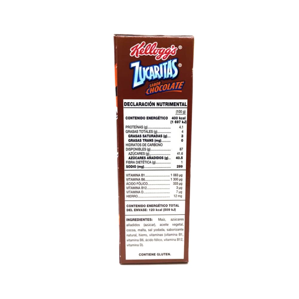 Hojuelas de maíz escarchadas con azúcar sabor chocolate Zucaritas Kellogg's (30 g / 1.05 oz) - Miniatura 2