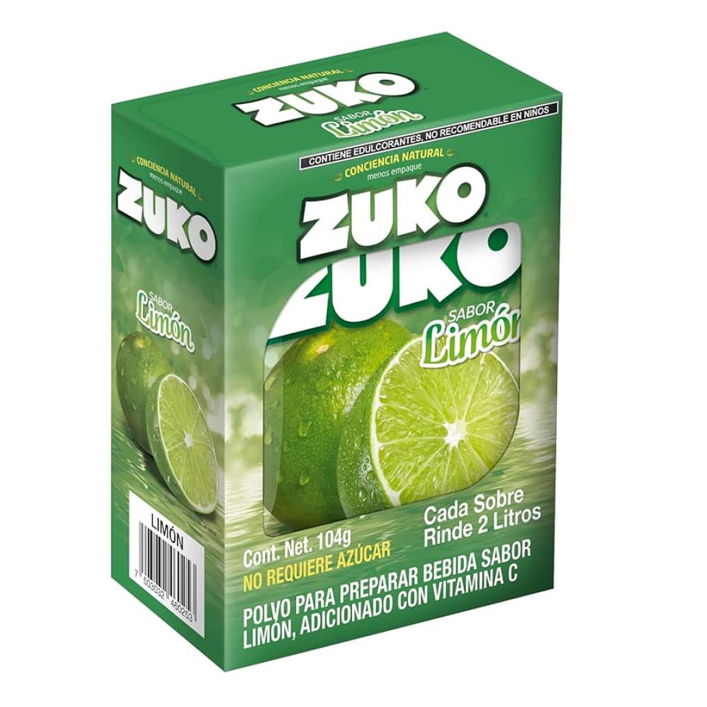 Refresco instantáneo sabor limón Zuko (104 g / 3.67 oz) - Imagen 1