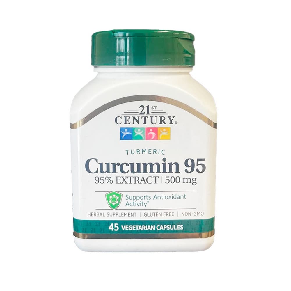 Curcumina 95, 500 mg 21st Century (45 cápsulas) - Imagen 1