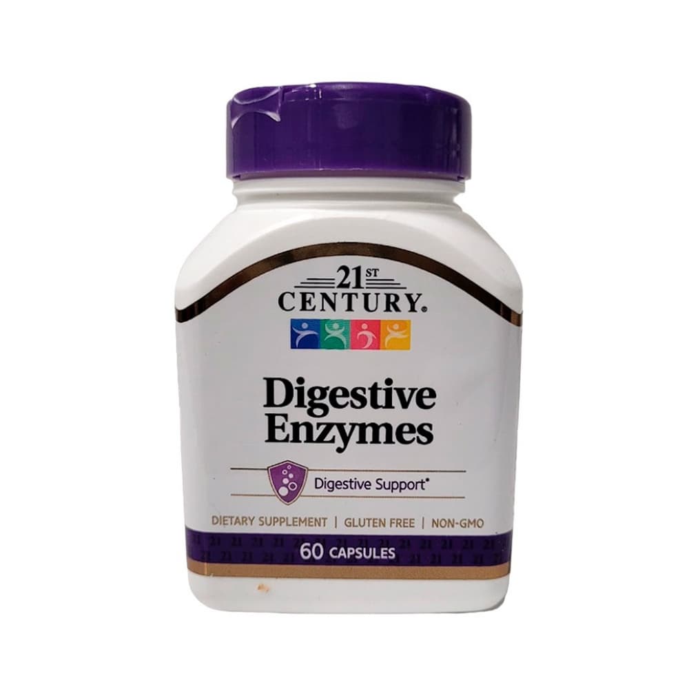 Enzimas digestivas 21st Century (60 cápsulas) - Imagen 1