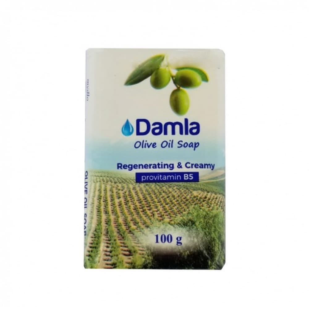 Jabón regenerativo y cremoso de aceite de oliva Damla (100 g / 3.53 oz) - Imagen 1