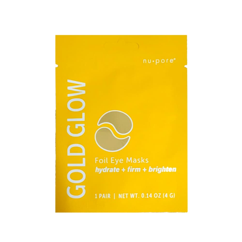 Mascarilla para ojos con lámina dorada brillante, 1 par (4 g / 0.14 oz) - Imagen 1