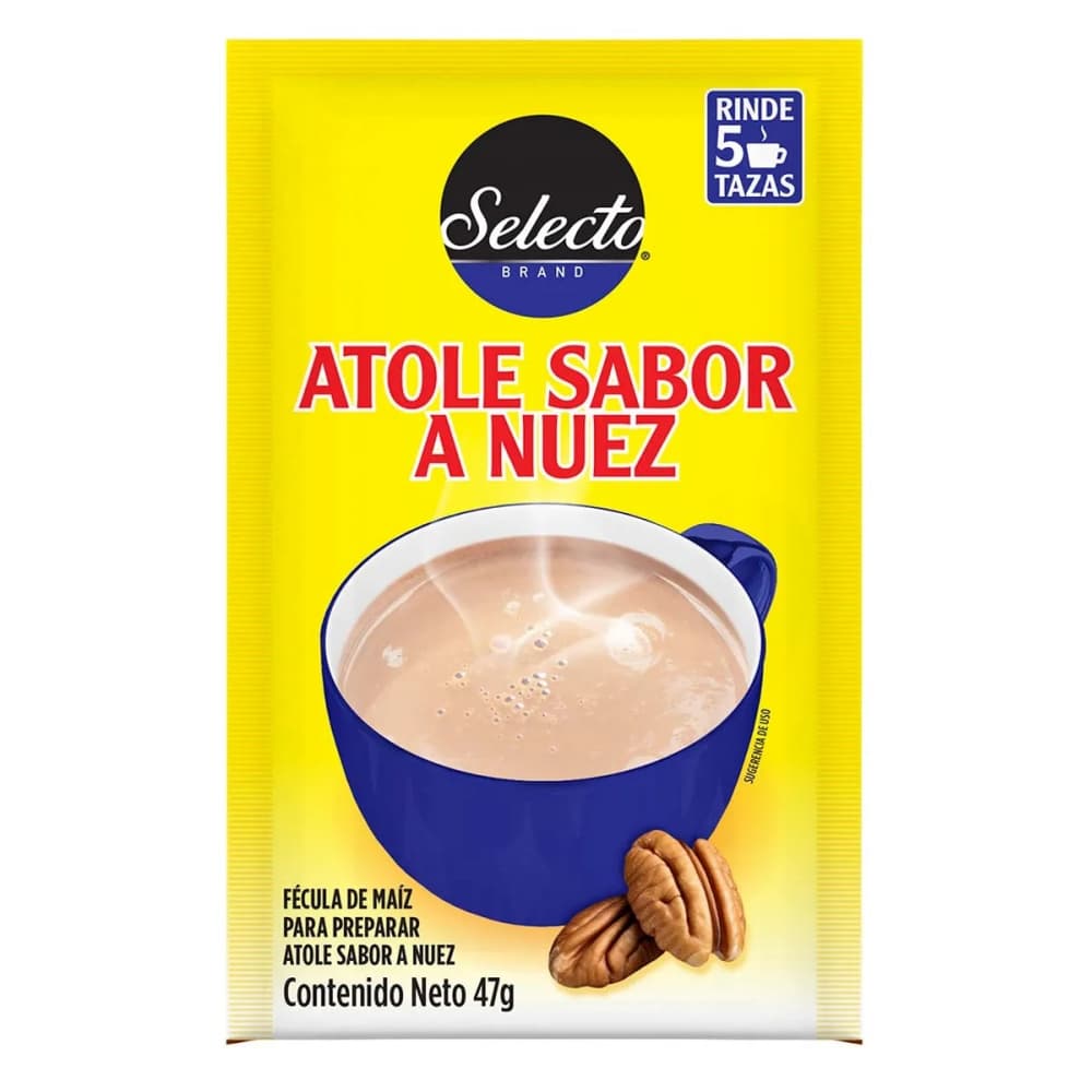 Atole sabor a nuez Selecto (47 g / 1.65 oz) - Imagen 1