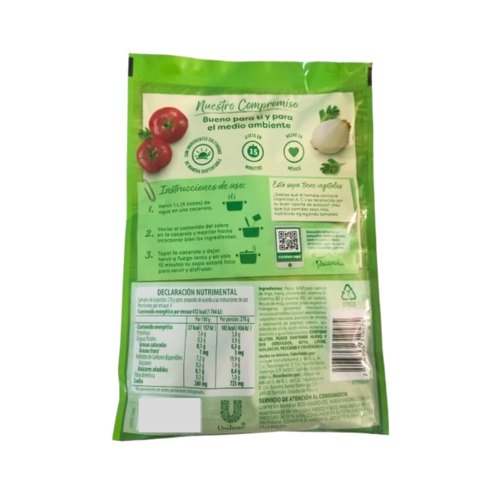 Sopa coditos sabor casero Knorr (115 g / 4 oz) - Miniatura 2