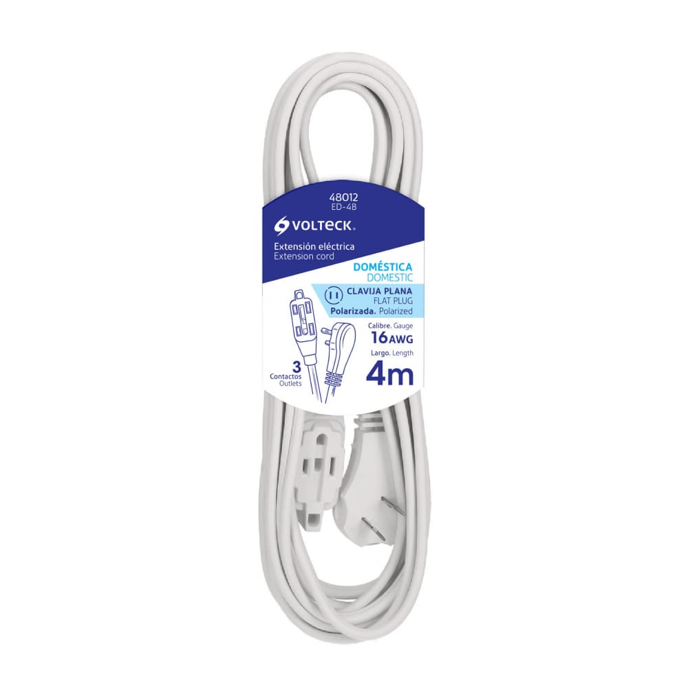 Extensión eléctrica de 4 m Volteck 48012 - Imagen 1