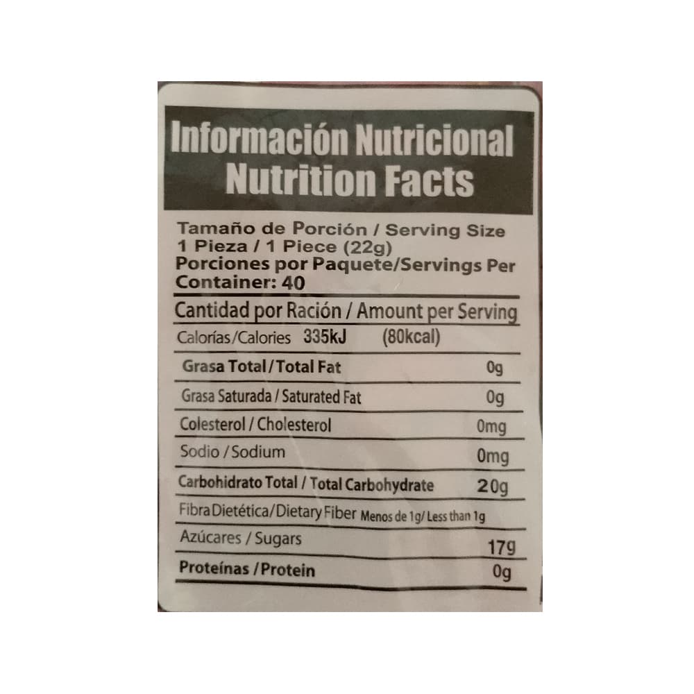 Paleta de caramelo duro sabor cereza (880 g / 1.94 lb) - Miniatura 2