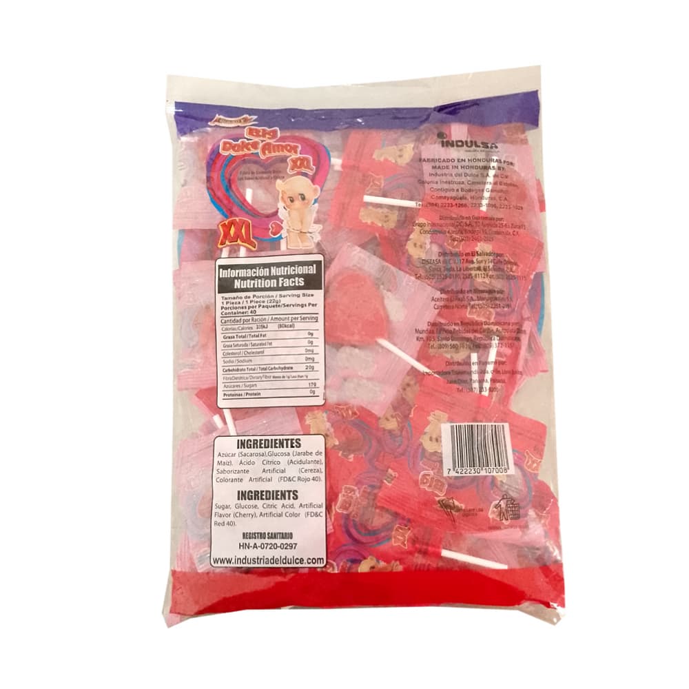 Paleta de caramelo duro sabor cereza (880 g / 1.94 lb) - Miniatura 3