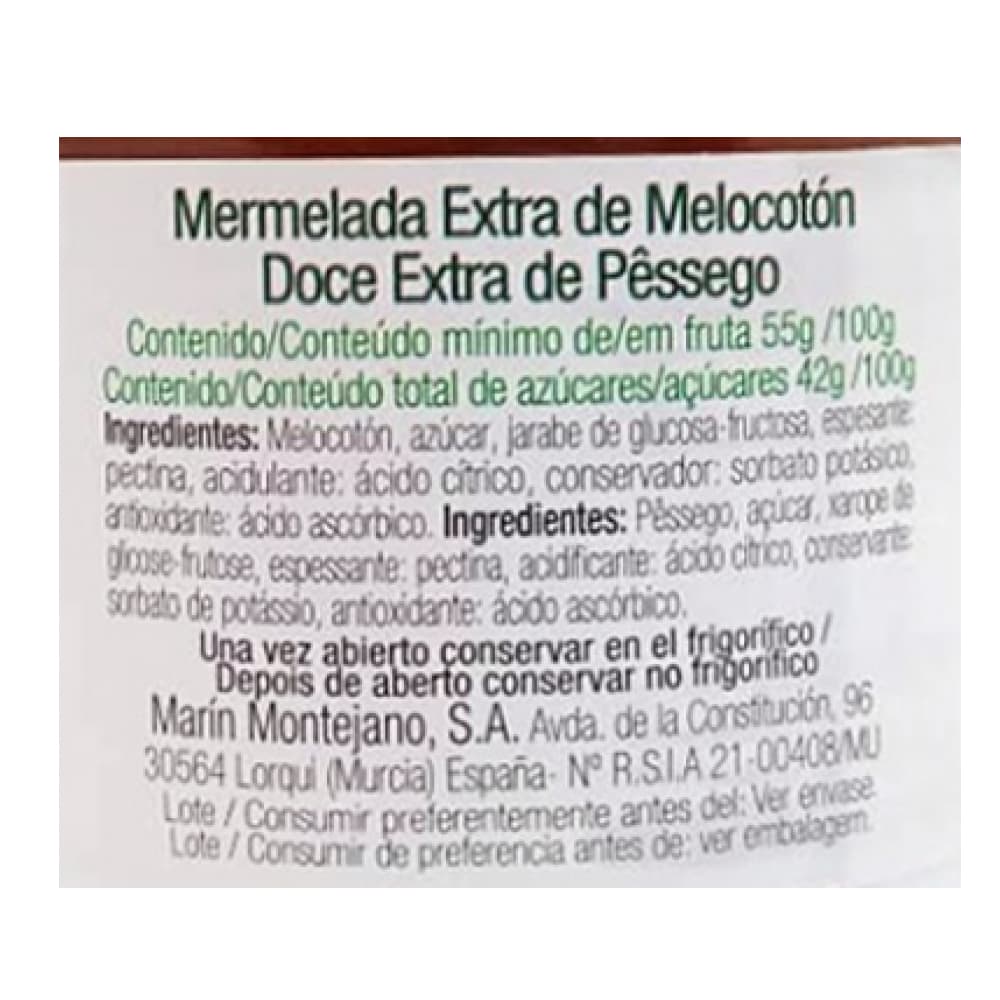 Mermelada extra de melocotón Mocitos (340 g / 11.99 oz) - Miniatura 3