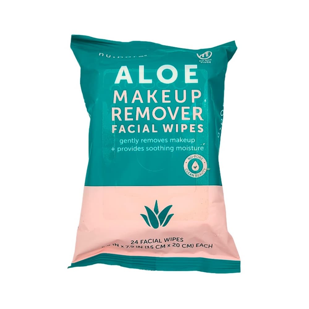 Toallitas faciales desmaquillantes de aloe. (24 unidades) - Imagen 1