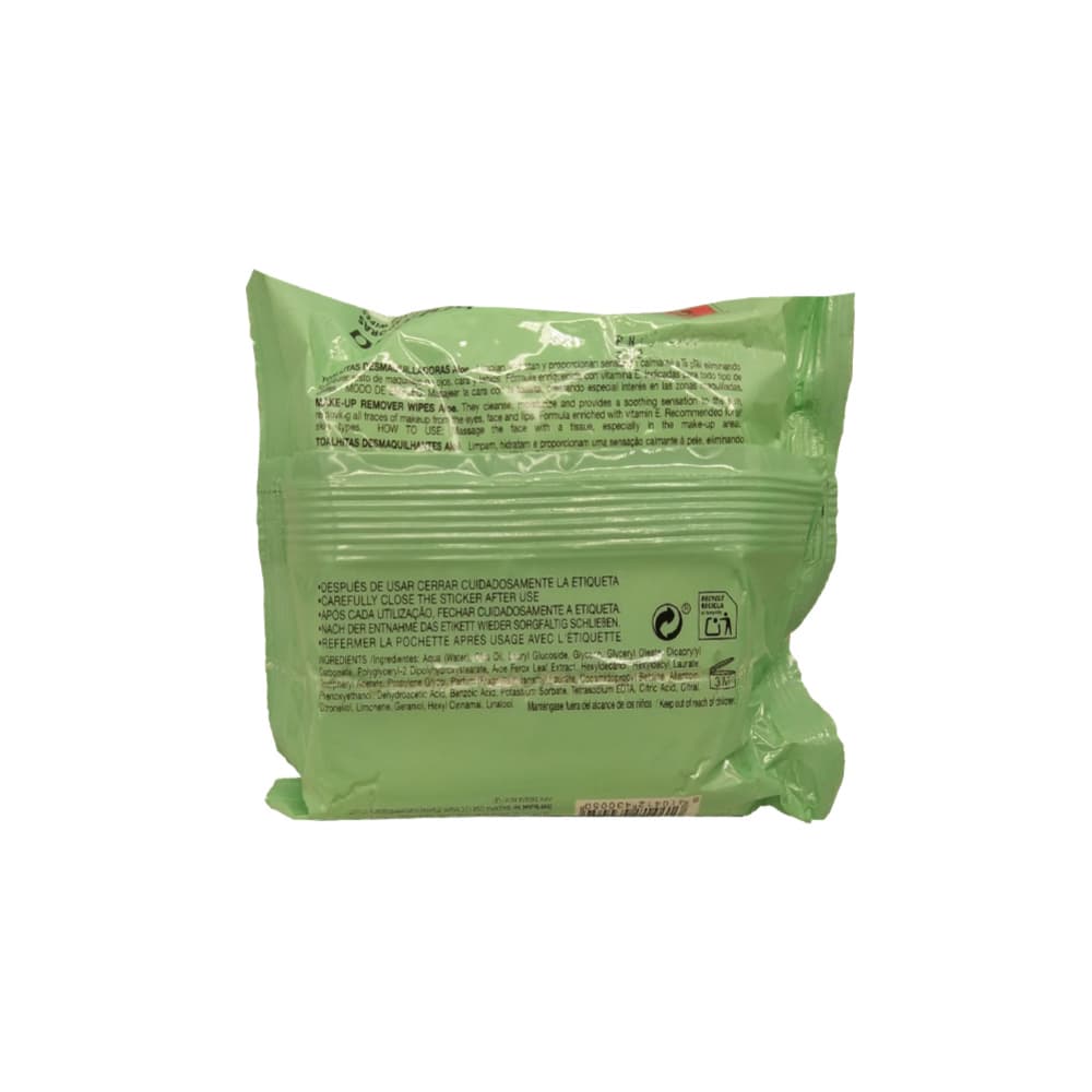Toallitas desmaquilladoras con Aloe Vera Babaria (25 U) - Miniatura 2