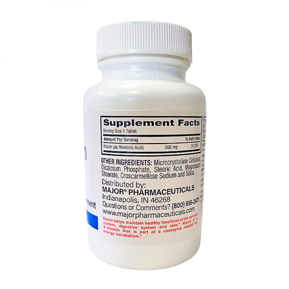Niacina 500 mg Major (100 tabletas) - Miniatura 2
