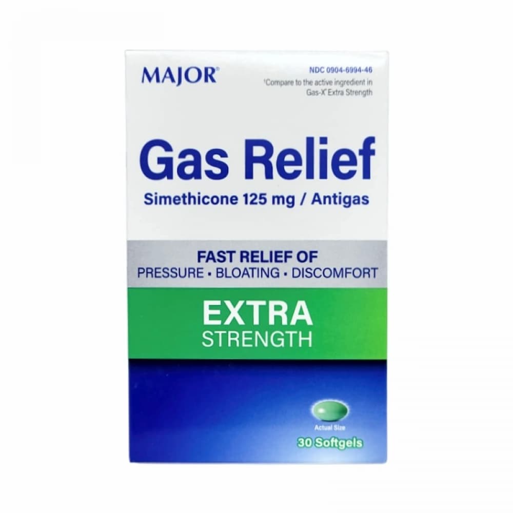 Simeticona, alivio de gas extrafuerte 125 mg (30 càpsulas blandas) - Imagen 1
