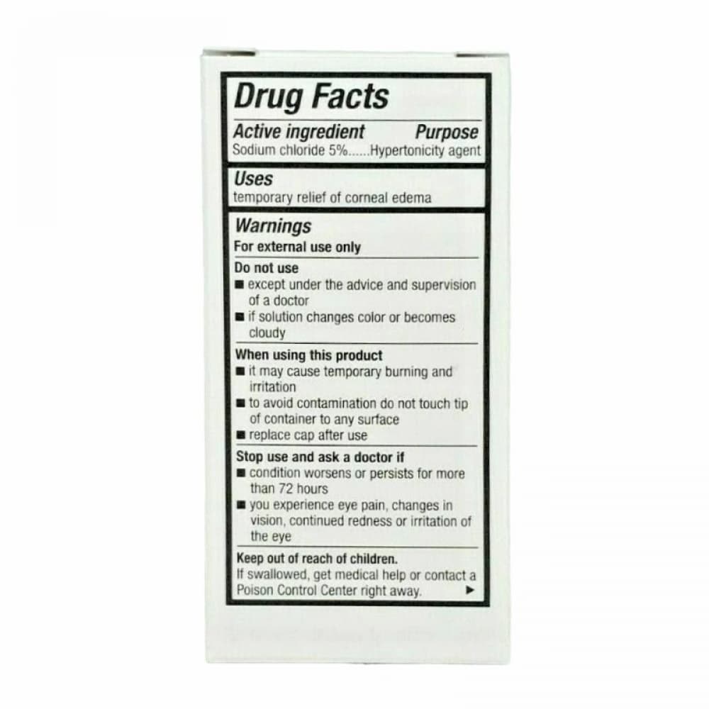 Solución oftálmica hipertónica de cloruro de sodio al 5 % Rugby (15 ml / 0.5 fl oz) - Miniatura 2