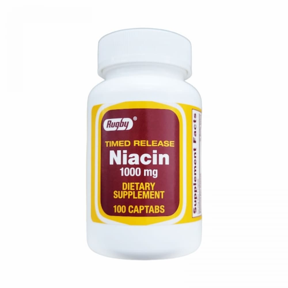 Niacina 1000 mg Rugby (100 tabletas) - Imagen 1